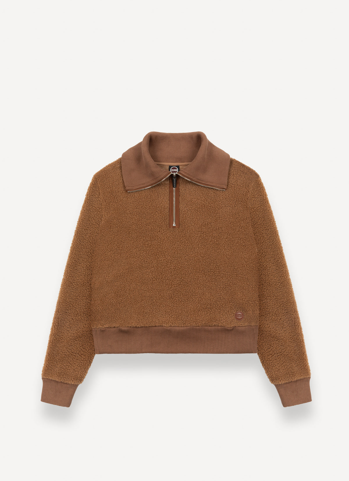Half zip teddy effet sweatshirt